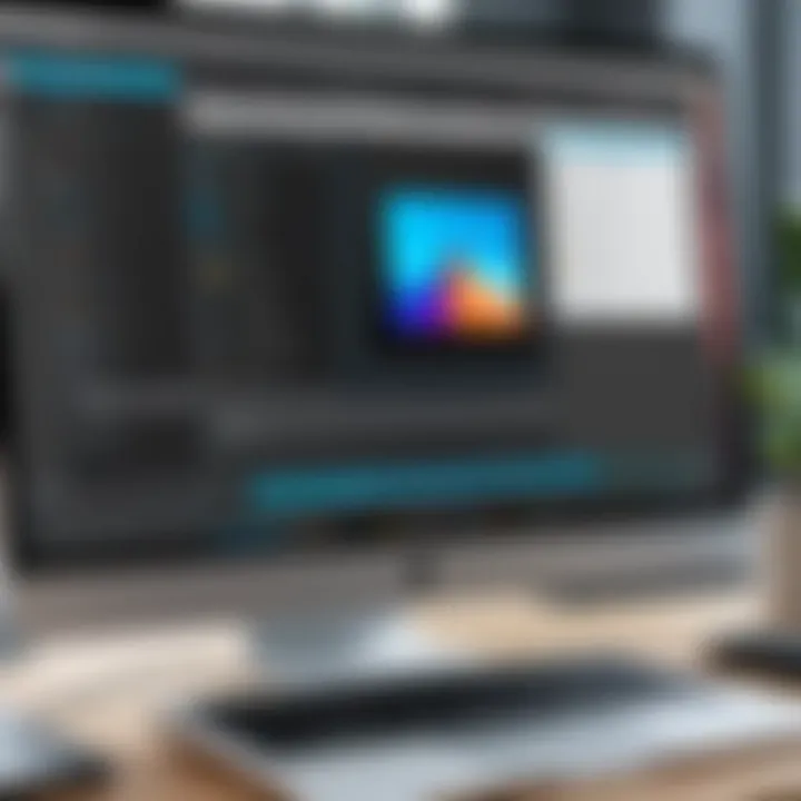 Screenshot of advanced editing options in a free photo editing program