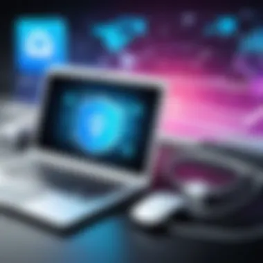 A visual representation of secure internet connectivity