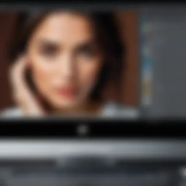 Screenshots of photo editing options
