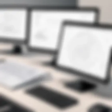 Visual comparison of sketching applications on a PC screen