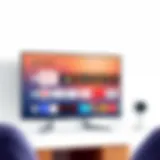 Smart TV Browser Interface Smart TV web browser interface showcasing various streaming services