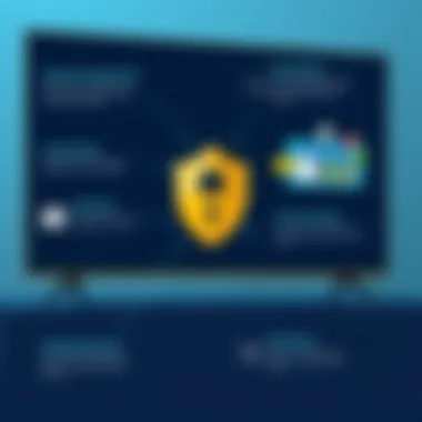 Illustration of security features for smart TV web browsers