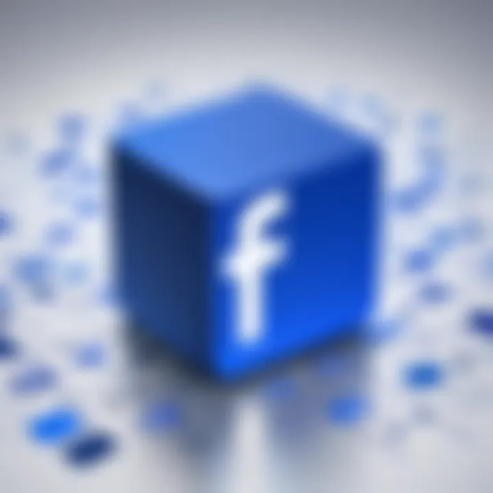 Conceptual image depicting controversies surrounding Facebook
