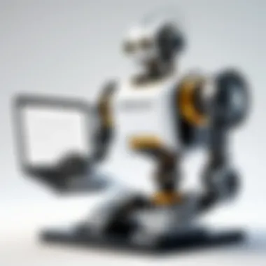 The Mechanism of Essay Bot Text Generation A visual representation of an essay bot generating text