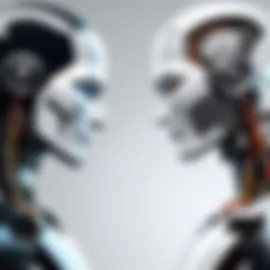 The Tension Between Originality and Automated Writing A conceptual graphic showing the clash between originality and automation