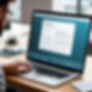 Plagiarism Detection in Action An illustration of a plagiarism checker analyzing a document