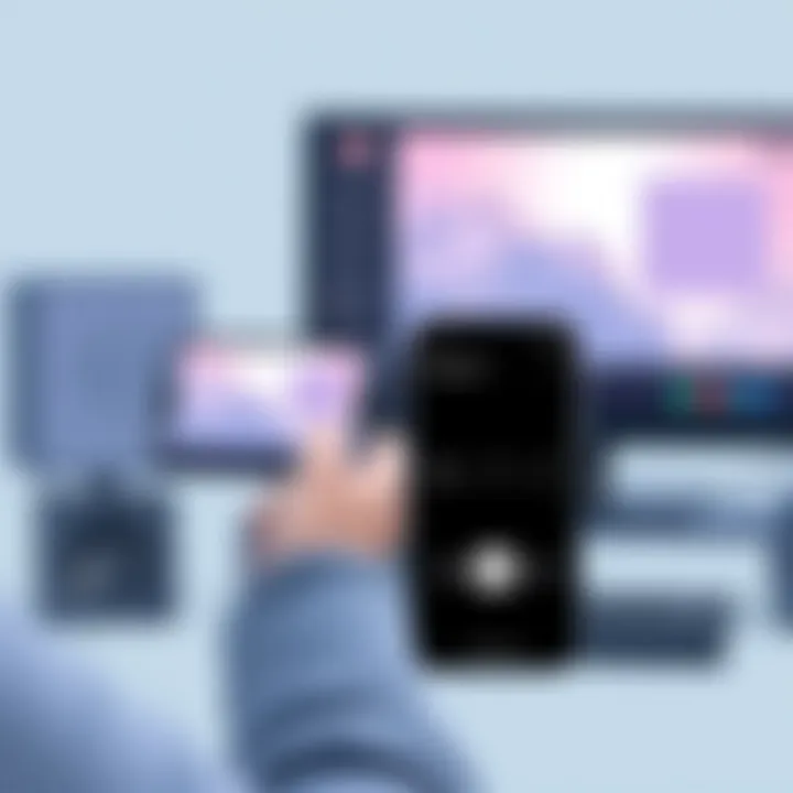 Media Player Navigation via iPhone 13 User navigating a media player using iPhone 13