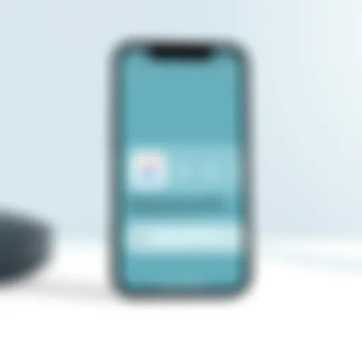 Remote Control Application on iPhone 13 iPhone 13 display showing remote control application