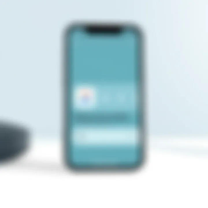 Remote Control Application on iPhone 13 iPhone 13 display showing remote control application