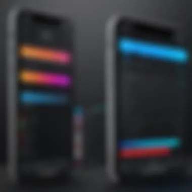 A comparison chart illustrating the features of various sound recording apps