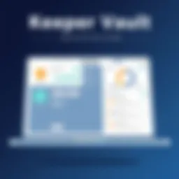 Overview of Keeper Vault app interface showcasing its dashboard