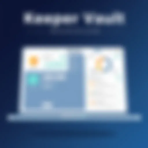 Overview of Keeper Vault app interface showcasing its dashboard