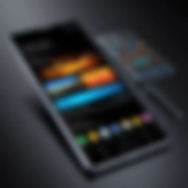 Display features of the Galaxy Note that enhance user experience.