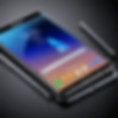 Sleek Design of the Latest Galaxy Note Sleek design of the latest Galaxy Note showcasing its premium finish.