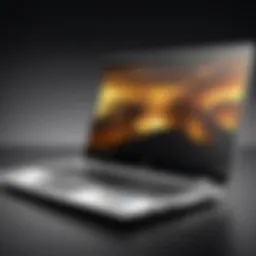 Sleek design of the HP Pavilion laptop showcasing its modern aesthetics