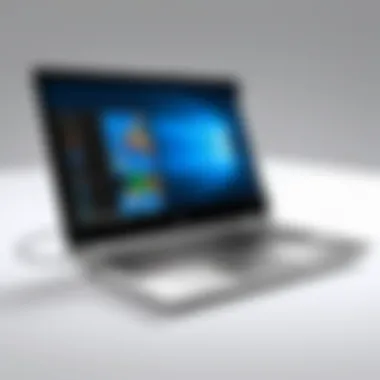 User experience demonstration with the HP Pavilion laptop in action