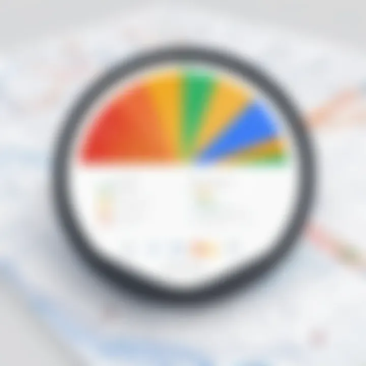 Graph depicting consumer behavior trends influenced by local search features.