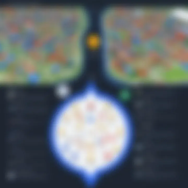 Infographic illustrating the technology behind Google Nearby Me and its operational mechanisms.