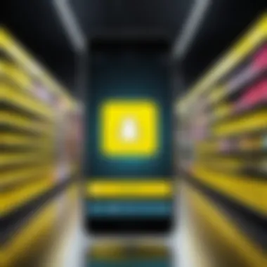 Retail Applications of Snapchat Scanner Visual representation of Snapchat Scanner applications in retail environments.