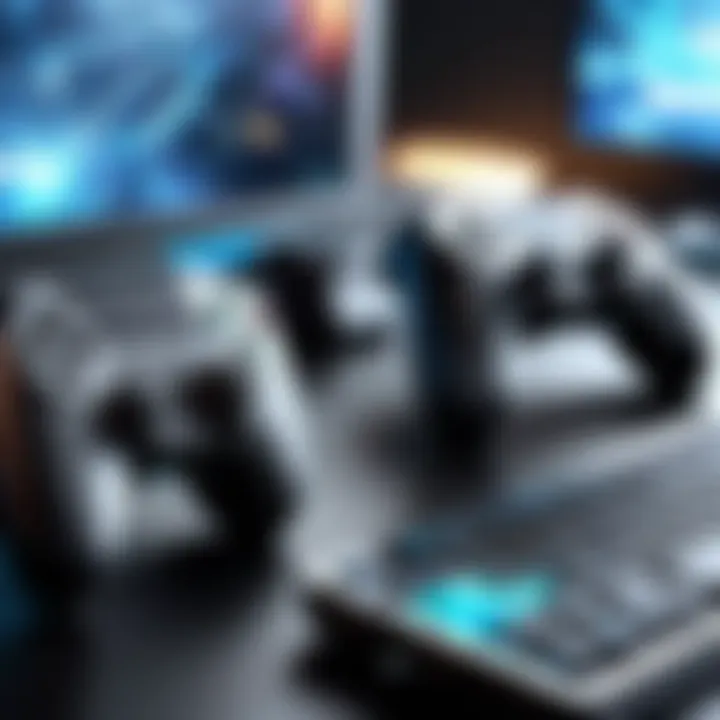 Futuristic gaming technology enhancing multiplayer experience