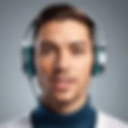 Illustration of voice modulation software interface