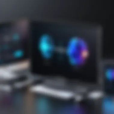 Multiple devices showcasing compatibility with voice-changing software