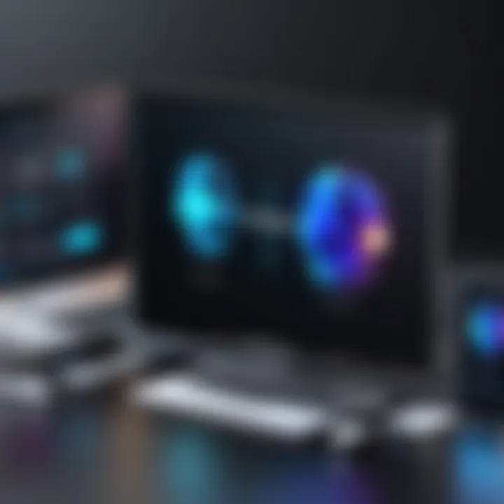 Multiple devices showcasing compatibility with voice-changing software