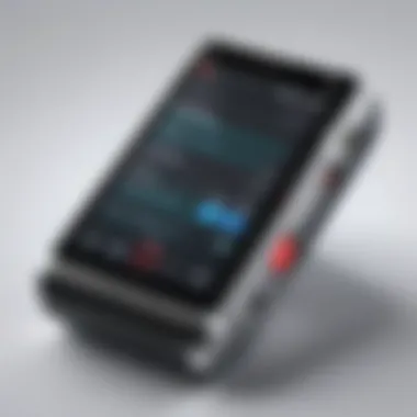 Modern Voice Recorder Features Modern voice recorder showcasing advanced features