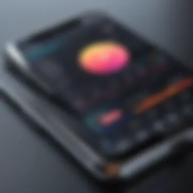 Voice Recording Software Interface User interface of a voice recording software on a smartphone