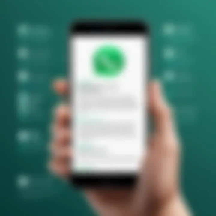 Infographic illustrating best practices for sharing media on WhatsApp