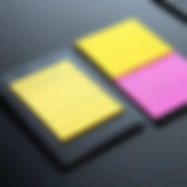 Digital vs Physical Notes Comparison chart between digital Post-it Notes and physical notes