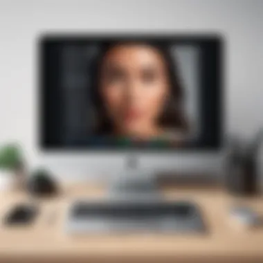 Illustration of FaceTime setup requirements on a computer