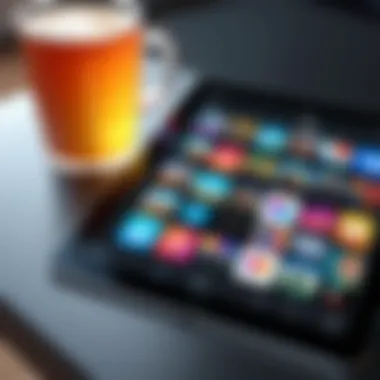 Enjoying Entertainment through iPad Apps An artistic depiction of entertainment apps on an iPad.