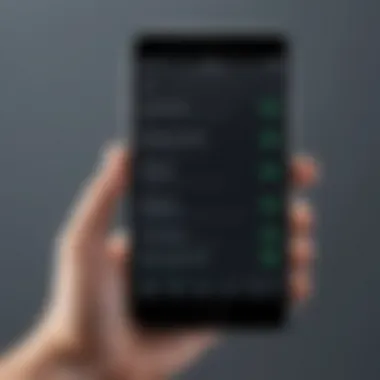 User reviewing call recording details on an iPhone