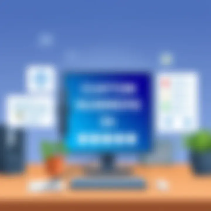 A professional setting showcasing the use of custom phone numbers for business communications
