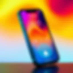 A modern phone displaying a custom virtual number interface