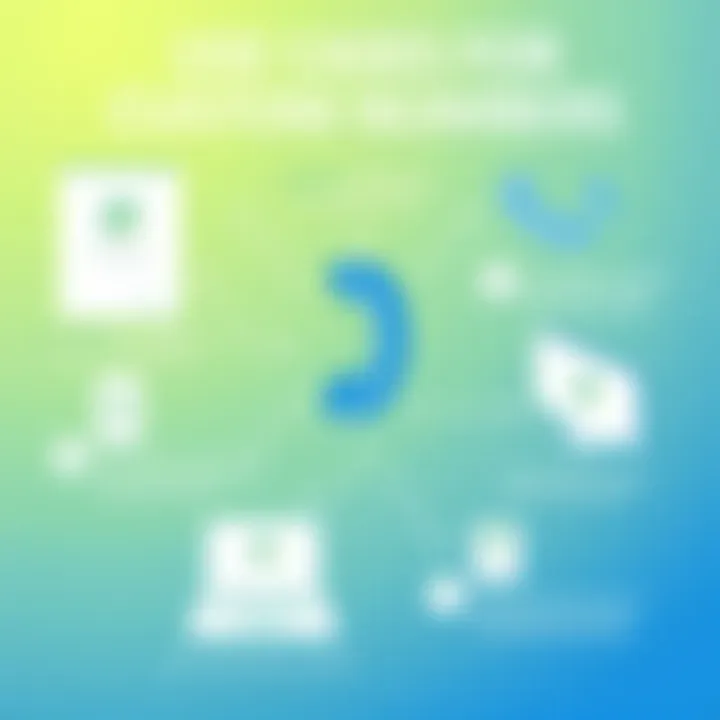 A graphic representation of various use cases for free custom phone numbers