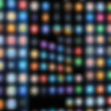 Diverse Game Icons Diverse selection of game icons on an iPhone screen