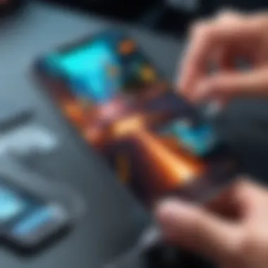 Engaging Gameplay Engaging gameplay scene from a popular iPhone game
