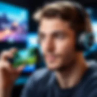A gamer enjoying a free game on their iPhone
