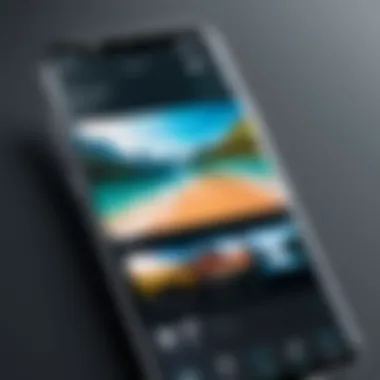 Video Cropping App Interface User interface of a video cropping application on Android