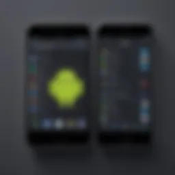 Comparison of Android and iPhone interfaces