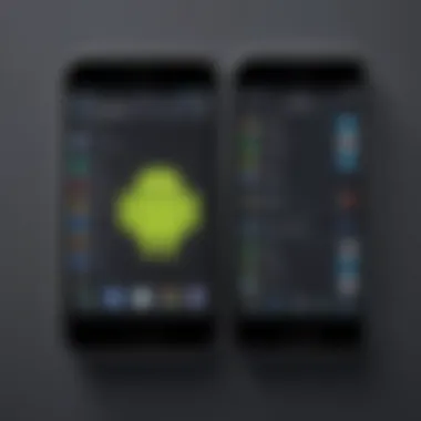 Comparison of Android and iPhone interfaces