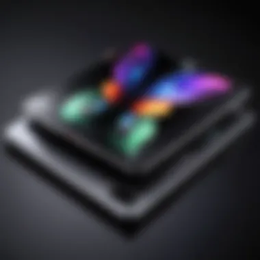 Illustration highlighting the specifications of Galaxy Z Fold series