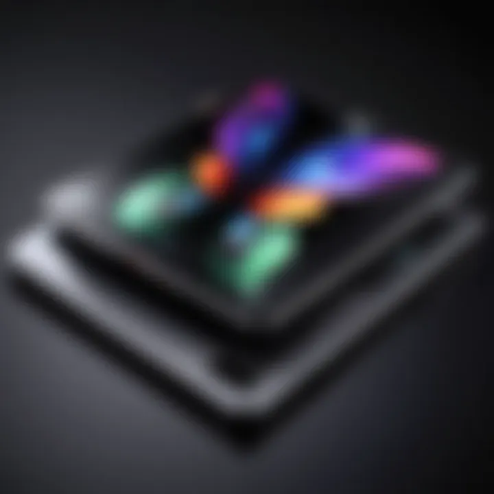 Illustration highlighting the specifications of Galaxy Z Fold series