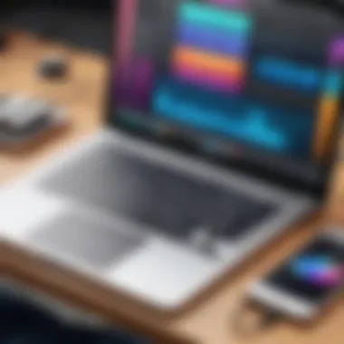 Devices for Music Creation Apps A diverse range of devices showcasing music creation apps