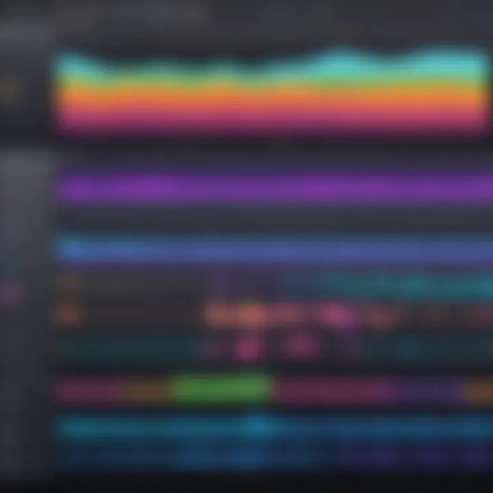 A visual comparison chart of music software features