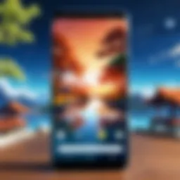 Visual representation of Genshin Impact on an Android device