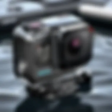 Detailing the Waterproof Design of the GoPro Shorty Close-up of GoPro Shorty showcasing its waterproof design