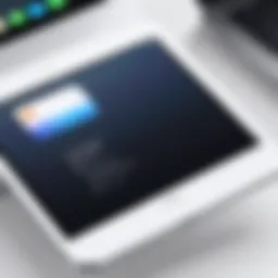 Illustration of Apple ID settings on a device